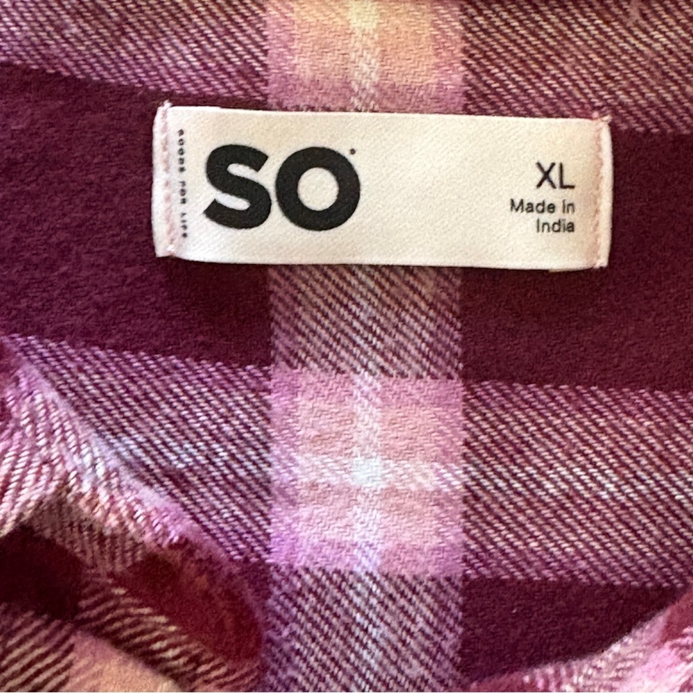 Oversized Plaid Flannel Long Sleeve Buttonsown Fall Winter Casual Layering XL - Picture 4 of 6